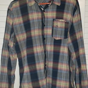 Volcom plaid shirt Lg